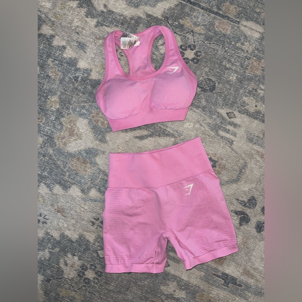 Gymshark pink vital seamless set! (Sherbet - Xs)
